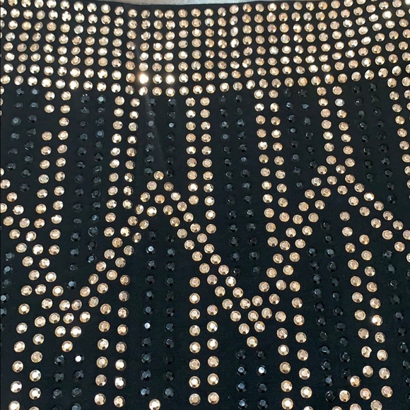 Gold and Black Studded Mini Skirt (NWOT) - Picture 2 of 8